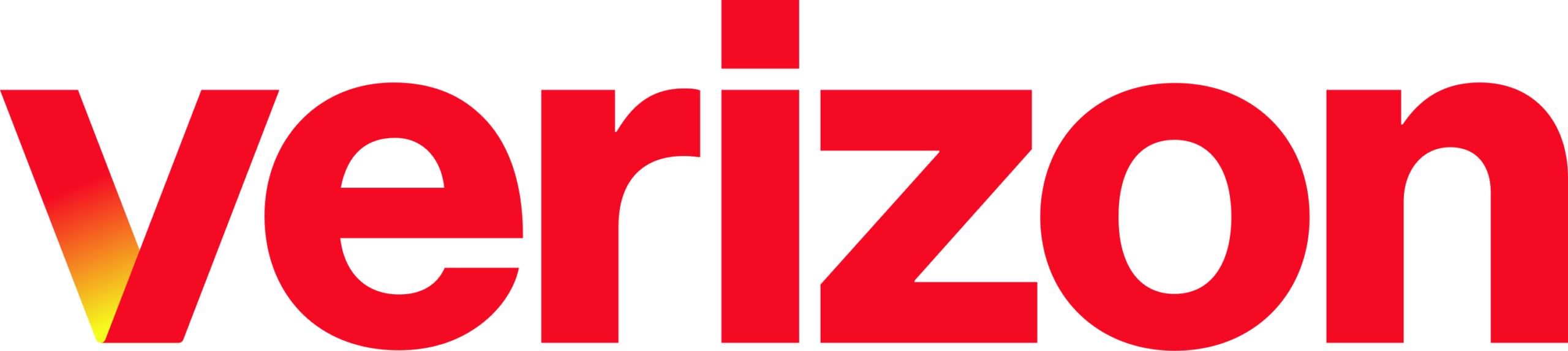 Verizon logo in red lettering